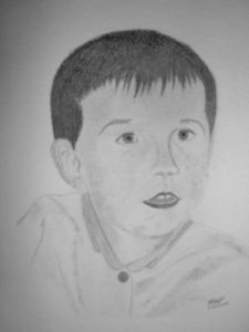 Dessin de mathias blaizot: jeune enfant