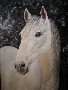 Peinture de Kaena: Pégasse