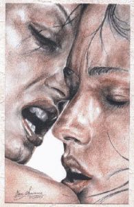 Dessin de chavanne marc: Entre femmes