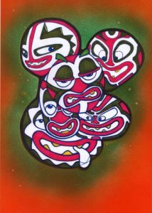 Dessin de gregito: lucha libre