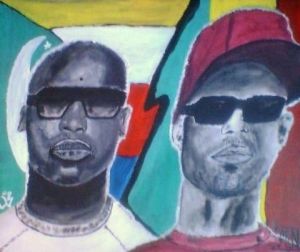 Peinture de SLNstreetart: Rohff vs Booba