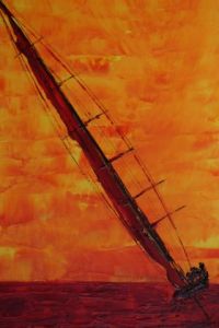 Peinture de igor jeanpierre: coup de vent