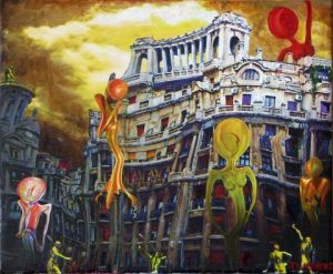 Peinture de jean louis manuel: Dans laville,aprés.....