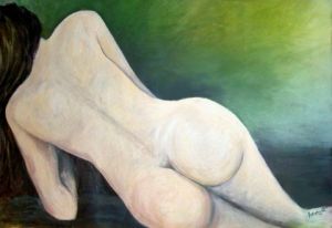 Peinture de gaelle renault : Dos allongé