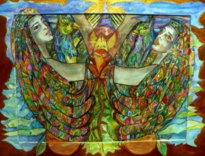 Peinture de Regine Quidu : l'envol