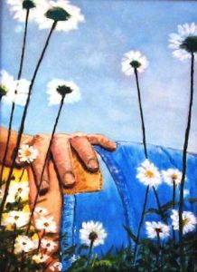 Peinture de yvon latreille: Mes mains sur tes hanches