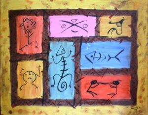 Peinture de Tiffany BAHRI: ethnique color