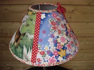 Art_textile de luna kami: luminaire