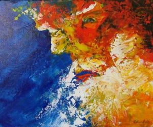 Peinture de Rene Vincent-Viry: Place Saint Pierre