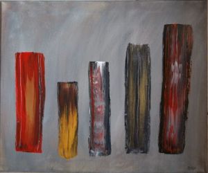 Peinture de stephanie gualandi: il pleut sur la ville