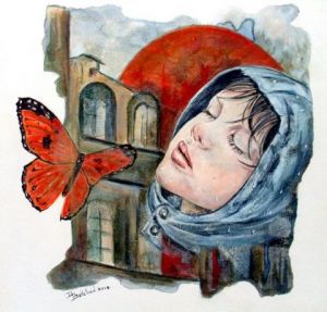 Peinture de Bellefroid Danielle: Après la pluie le beau temps