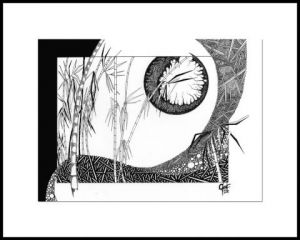 Oeuvre de Claudine Goret-Bosredon: Solitude en noir & blanc