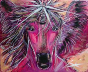 Peinture de Ludivine Bignolas: Rêve étoilé