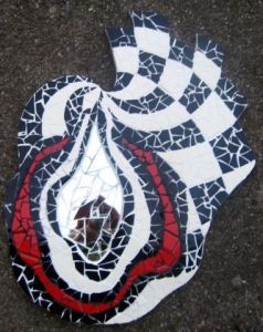 Mosaique de blandine: Anneaux rouge