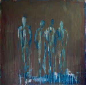 Peinture de Bettina Schopphoff: Quatre attente 3