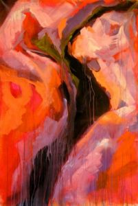 Peinture de Bettina Schopphoff: tendre baiser