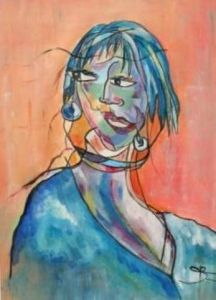 Peinture de CHRISTIANE BERNAIS: Etrange regard