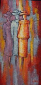 Peinture de NICOLE BILES: Défilé de mode(1)