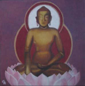Peinture de Alexandra GALVEZ : Bouddha