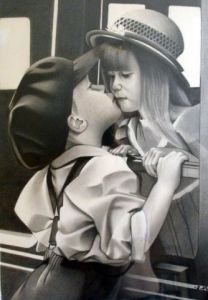 Dessin de SEVERINE NOIROT: L'au revoir