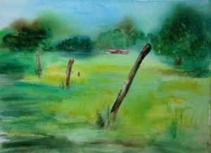 Peinture de Nabou: la vieille grange