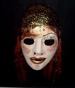Peinture de Christel Servais: Masque d'Orient
