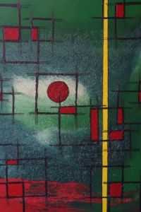 Peinture de igor jeanpierre: la ligne jaune 2