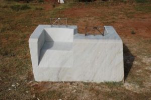 Sculpture de syl: sofa de jardin