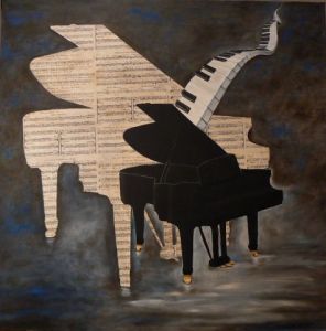 Peinture de Flo MARTIN: Bang up blues