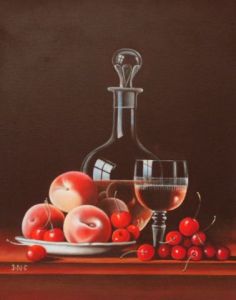 Peinture de jean-noel cognet: fruits muscats