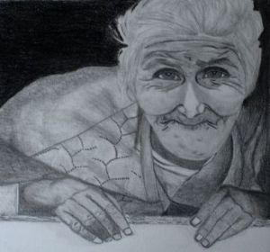 Dessin de MONFORT Muriel: Dame Andine