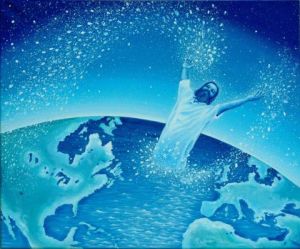 Peinture de Marie Helene Besson: Père des mers