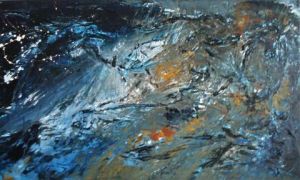 Peinture de Sylvie GARIBALDI: Fonds marins 01