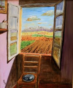 Peinture de Pierre MARTIN-RIGAUD: La sieste du matou