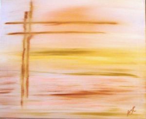 Peinture de CHRISTELE AJ: un matin d'hiver sur la Beauce