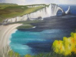 Peinture de Delphine S: Falaises