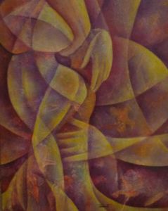 Peinture de ISABELLE SCHMIDT: Jeu de mains