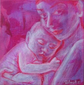 Peinture de ISABELLE SCHMIDT: peau à peau