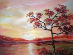 Peinture de George PANTURU: Tombée de la nuit