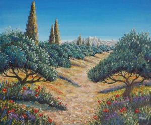 Peinture de smaug : chemin des baux