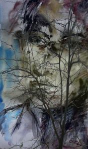 Art_numerique de Evelyne LAGNIEN: portrait homme 1