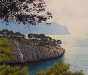 Peinture de GILBERT THOMAS: POINTE CACAU PORTMIOU