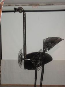 Sculpture de Roland GOURDON: L'Autruche