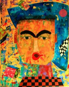 Peinture de Embe: quoi ma gueule !!!