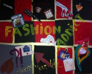 Peinture de Estelle DUPAS-CREPIAT: FASHION ADDICT