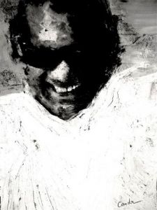 Peinture de Jacques Cauda: Ray Charles