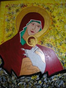 Peinture de GHIS: LA VIERGE ET L'ENFANT
