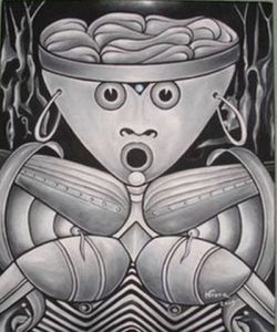 Peinture de ntota: Le temoin