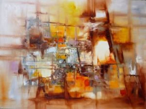 Peinture de Christelle VERON  CHERBONNIER: Paris Champ de Mars