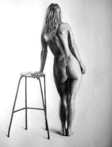 Dessin de Daniel MARTINS: Tabouret